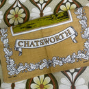 UNUSED Vintage Tea Towel CHATSWORTH Linen