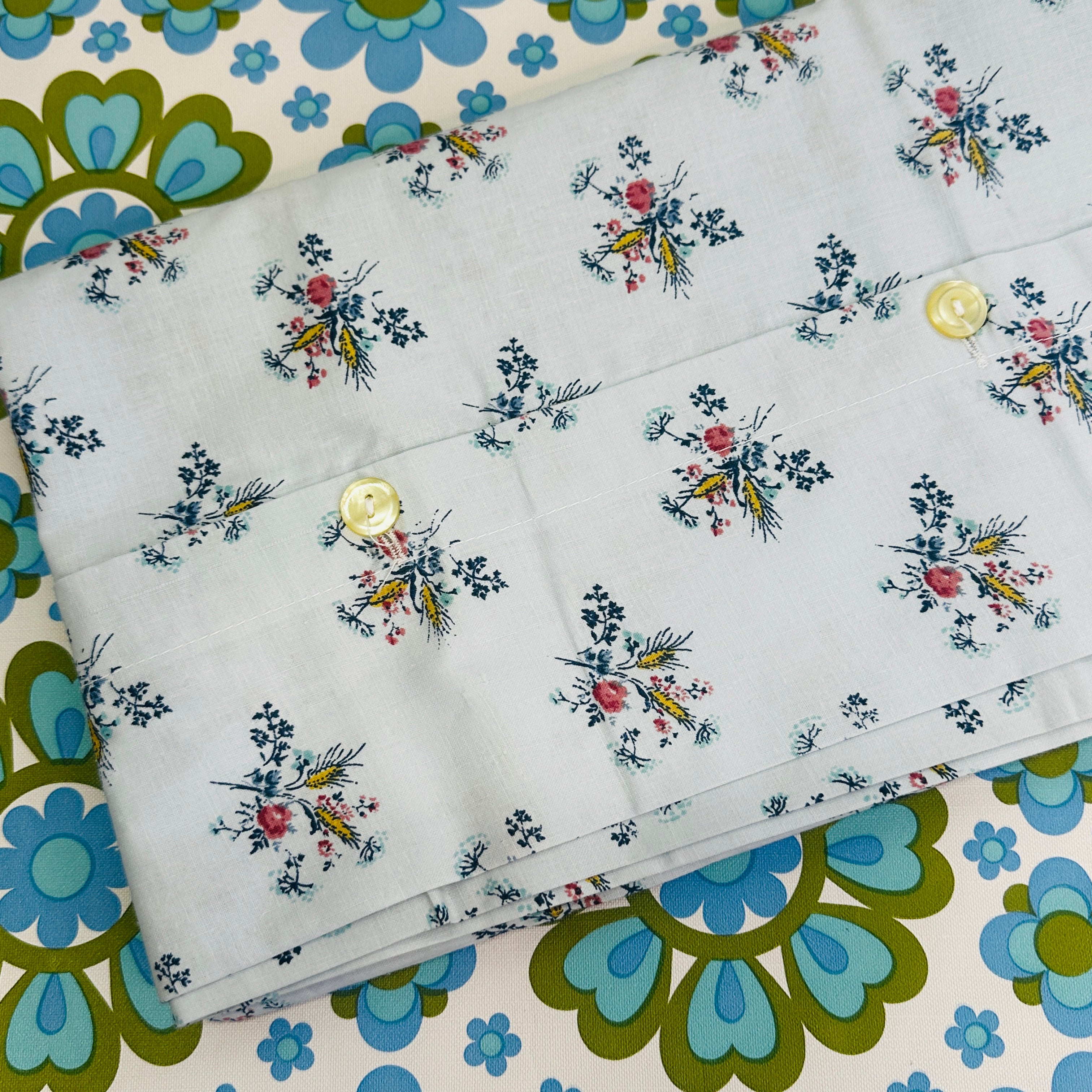 Large Vintage Cotton Pillow Cases PAIR European