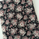 110cms Cute Black Floral Cotton FABRIC Adorable