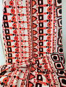 310cms Fabulous Large BOLD Vintage Bright FABRIC