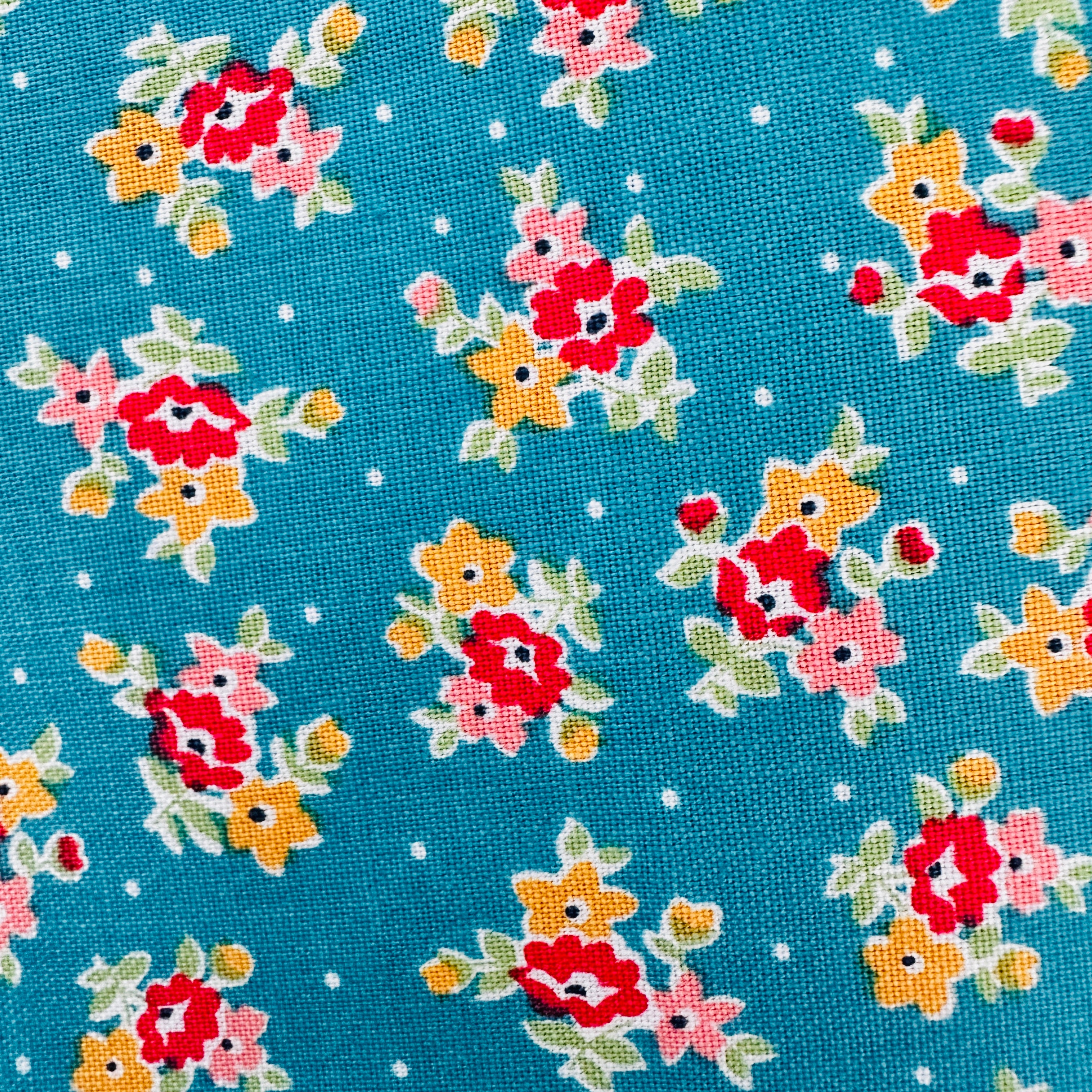 Riley Blake - Farmer's Daughter Bouquet Raindrop