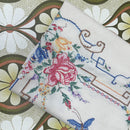 Lovely Embroidered Vintage Tablecloth