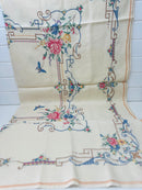 Lovely Embroidered Vintage Tablecloth
