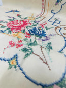 Lovely Embroidered Vintage Tablecloth