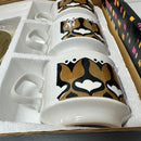 Six UNUSED Vintage Boxed Stackable MUGS Stowaway