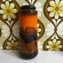 W Germany Pottery LAVA Vase Mid Century