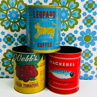 Rex Webb's Tin NEW Vintage Style Storage
