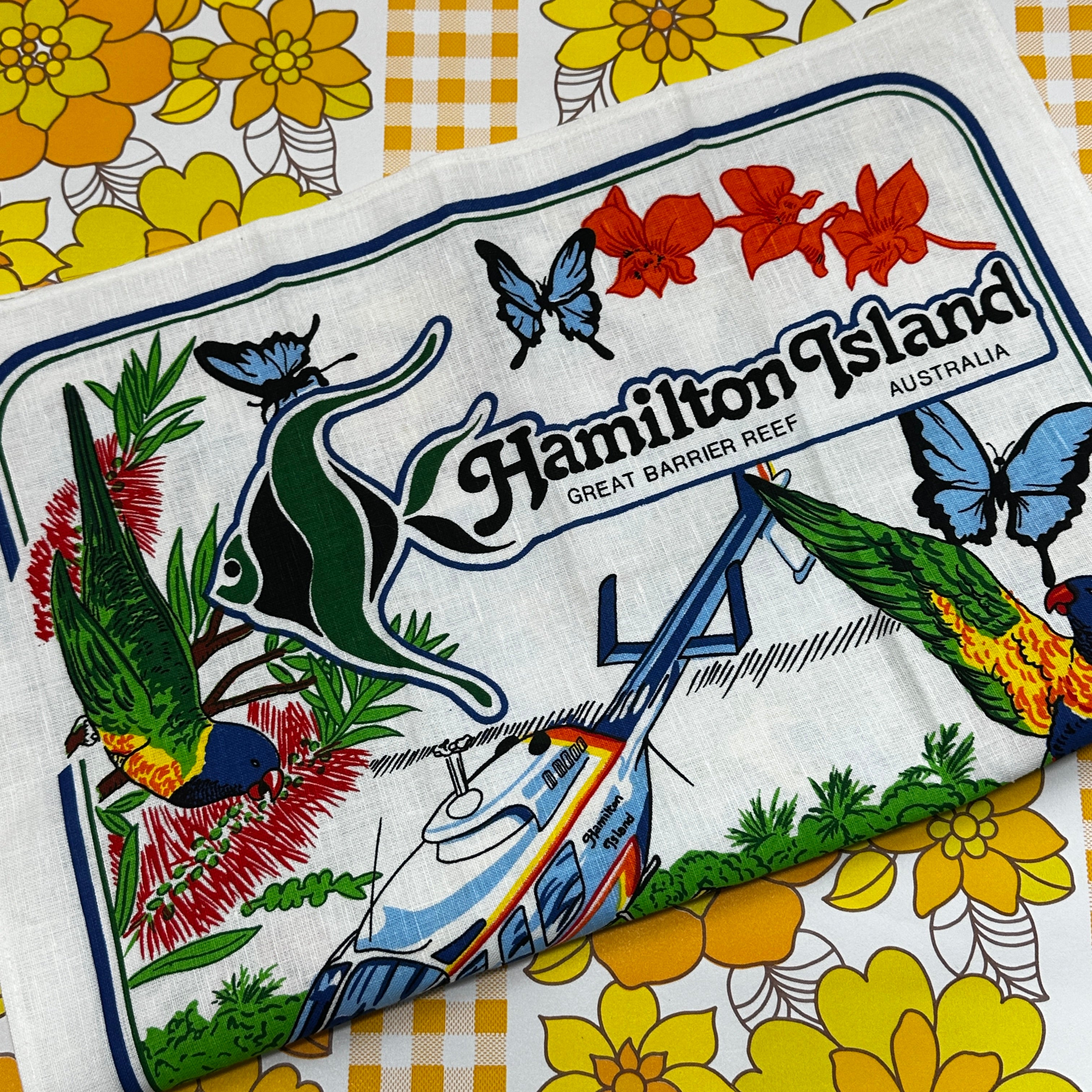 UNUSED Hamilton Island Tea Towel
