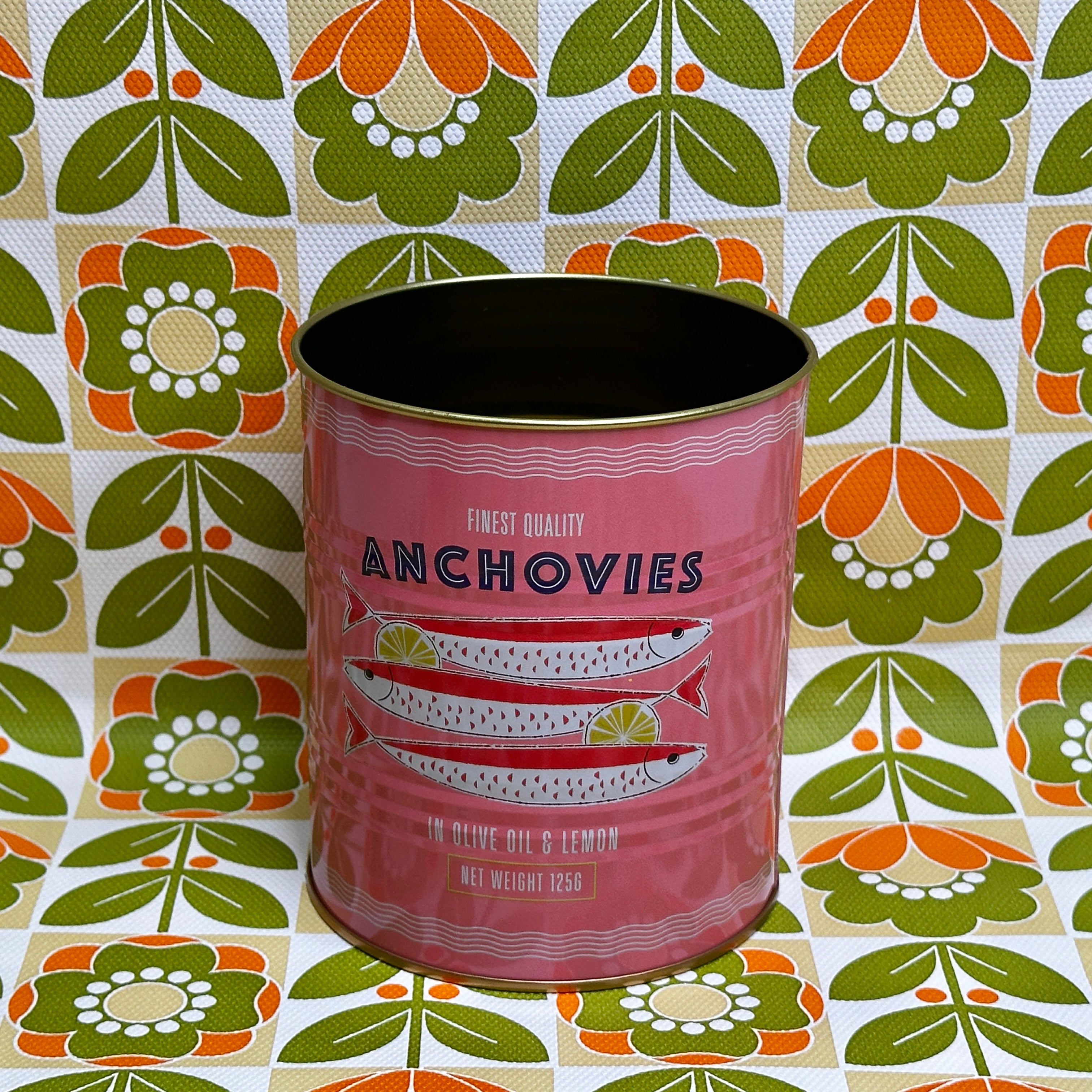 Rex Anchovies Tin NEW Vintage Style Storage