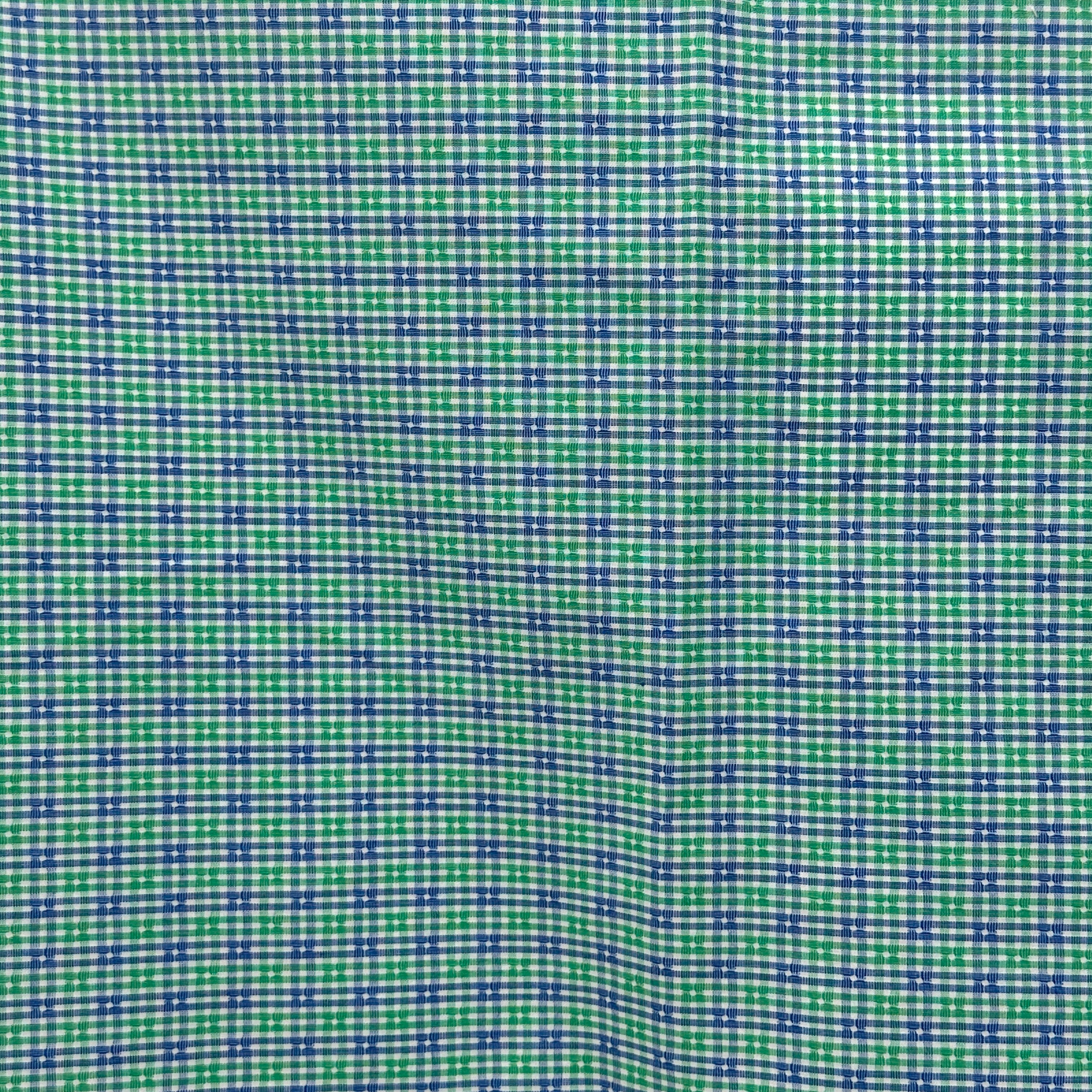 140cms Checked Colourful Cotton Fabric