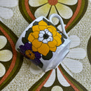 Vintage Staffordshire Mug Floral Retro