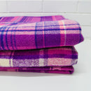 Beautiful Bright Purple Vintage Blanket WOOL