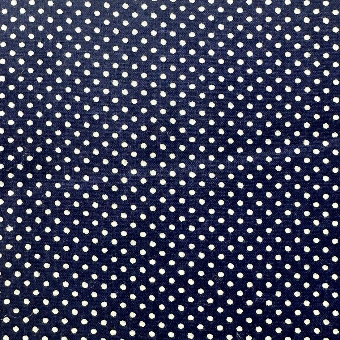 310cms Navy Blue Polka Dot Fabric