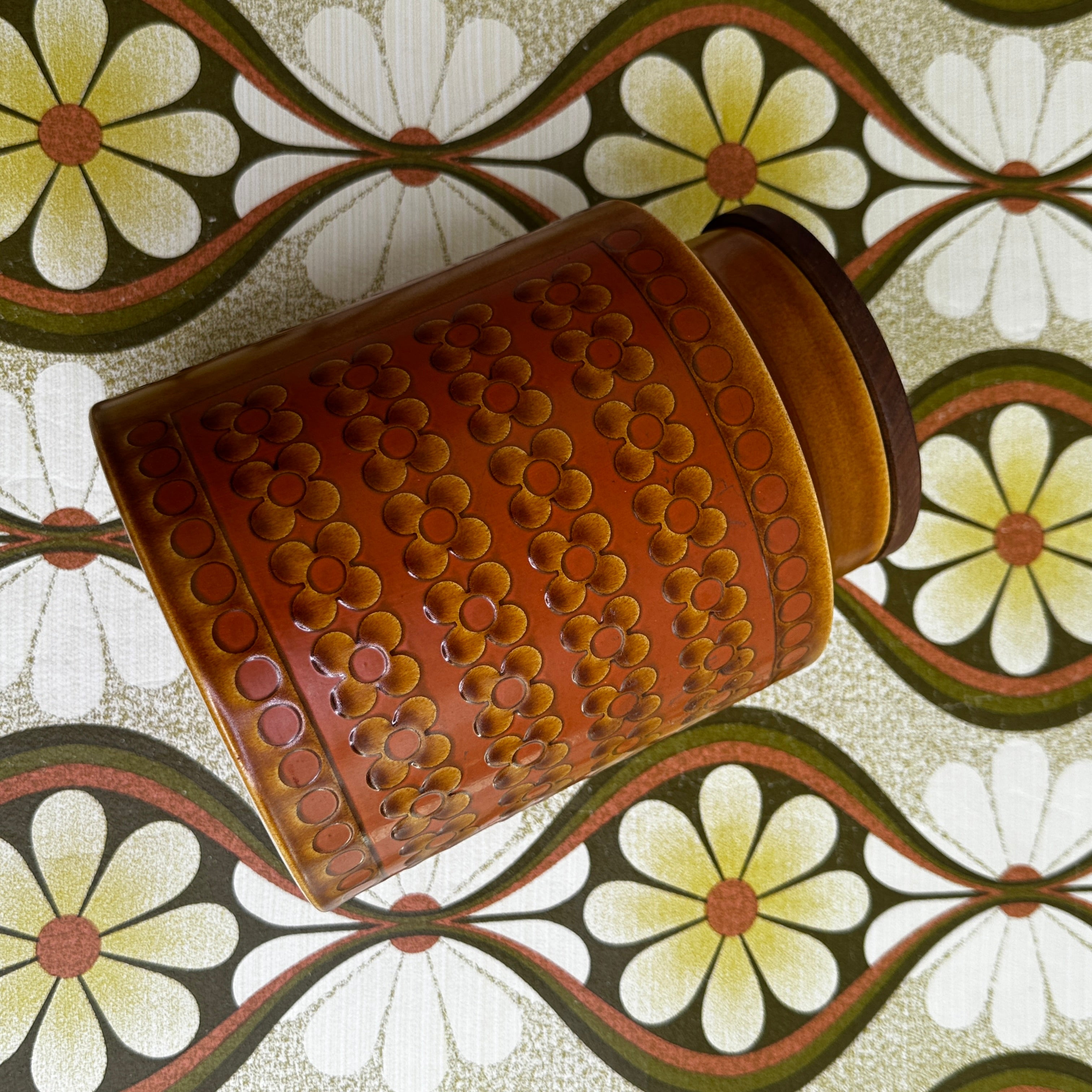 Large HORNSEA Canister Retro 70's HOME