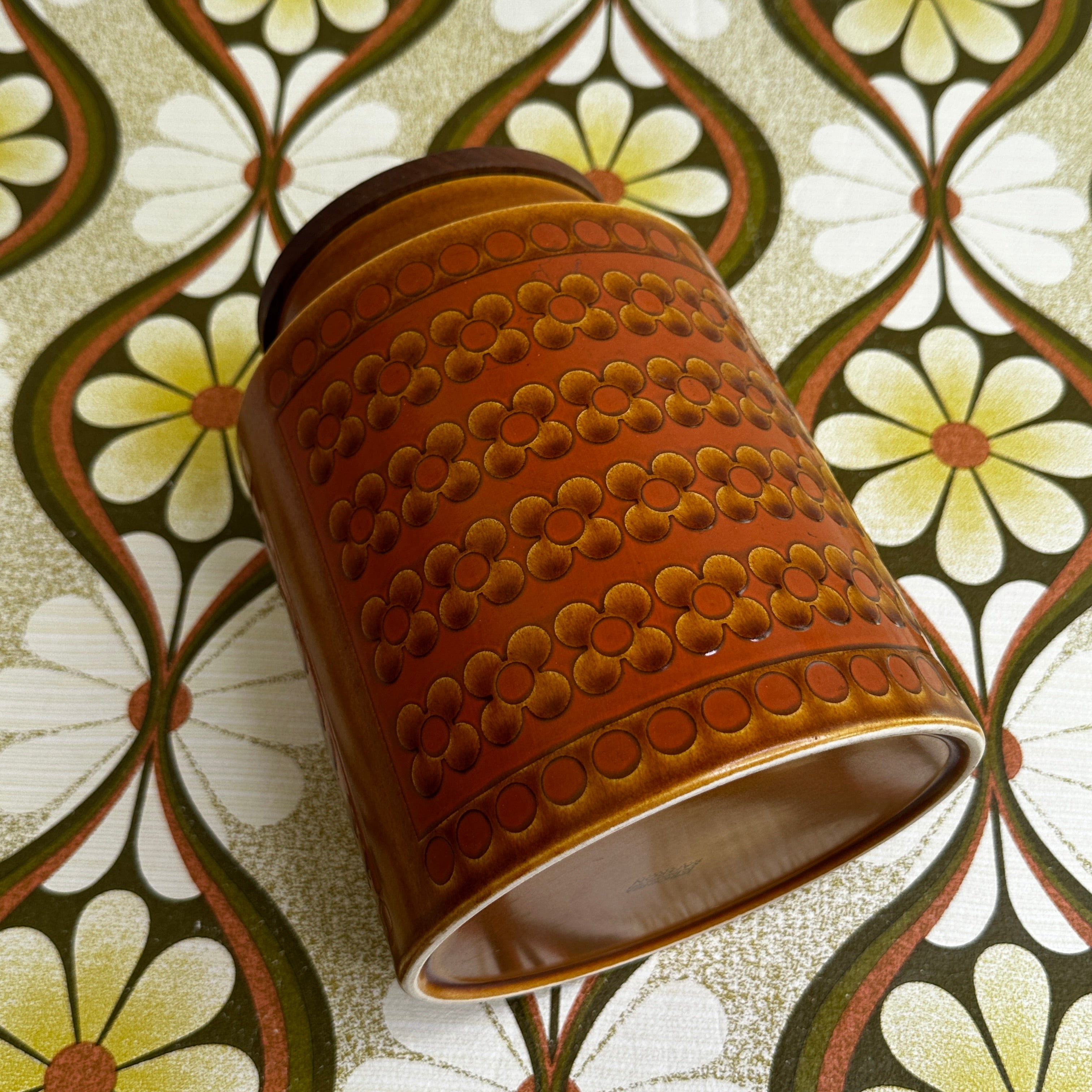 Large HORNSEA Canister Retro 70's HOME