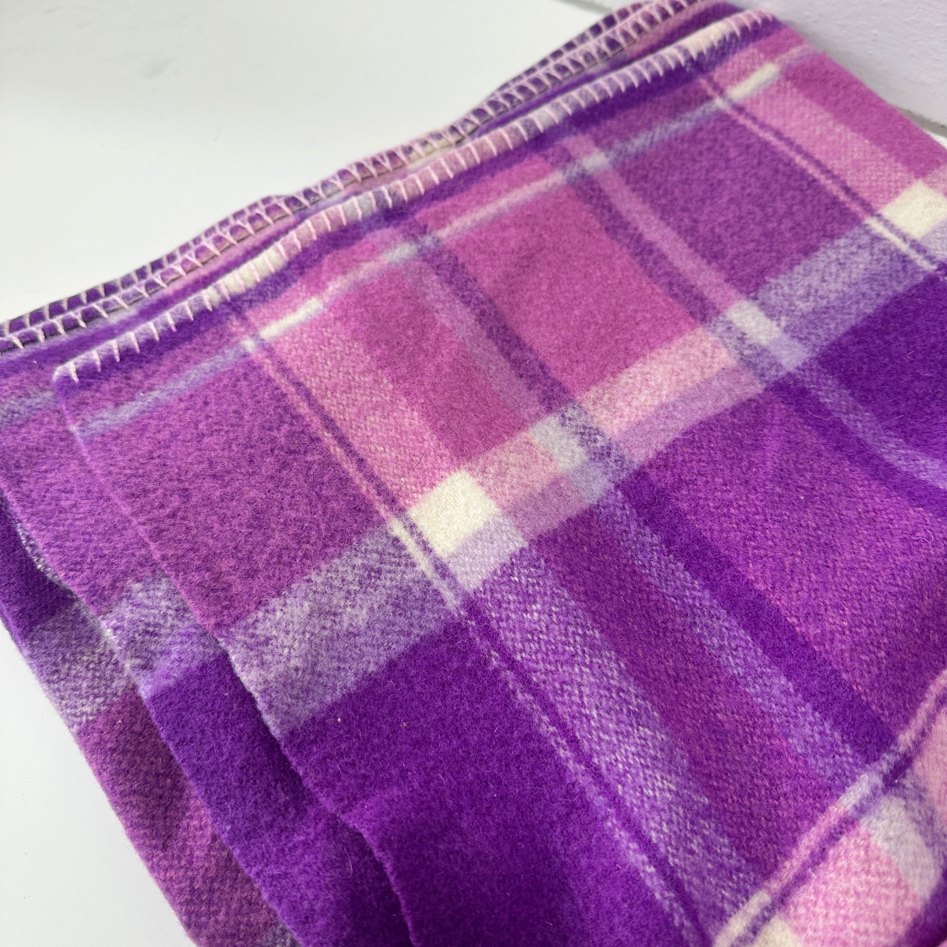 Purple Wool Blanket VINTAGE