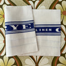 Wonderful BLUE Linen Quick Dry UNUSED Vintage Tea Towel