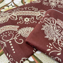 UNUSED Brown Tablecloth with Napkins