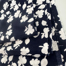 245cms Navy Blue & White Cotton Vintage Fabric