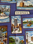 Pure Linen Vintage SYDNEY Tea Towel