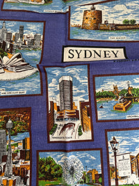 Pure Linen Vintage SYDNEY Tea Towel