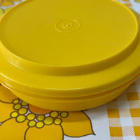 Medium Round YELLOW Tupperware Container