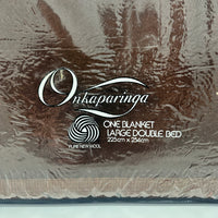 Onkaparinga UNUSED Pure Wool Blanket Brown