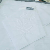 Boxed Vintage Hankies White Embroidered