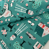 110cms Cotton Windham Fabric Adorable Cottage Farm