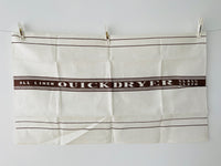 Linen Quick Dry UNUSED Vintage Tea Towel Brown