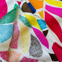 140cms Wide Sold by Metre Bright Leaf Linen Fabric