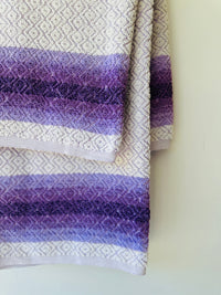 Pair of VINTAGE Bath Towels PURPLE