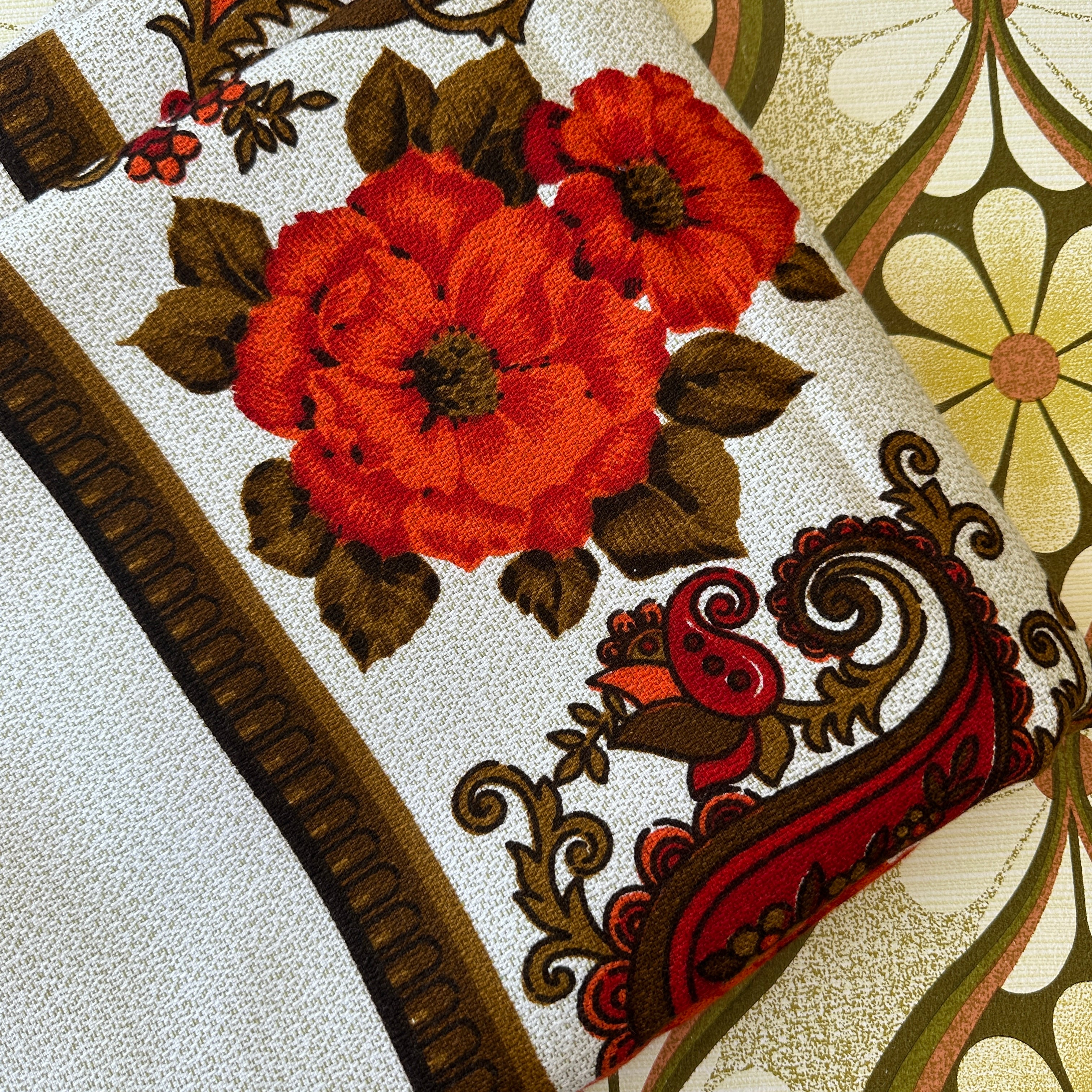 UNUSED Vintage Large Table Cloth RETRO