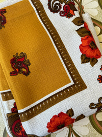 UNUSED Vintage Large Table Cloth RETRO