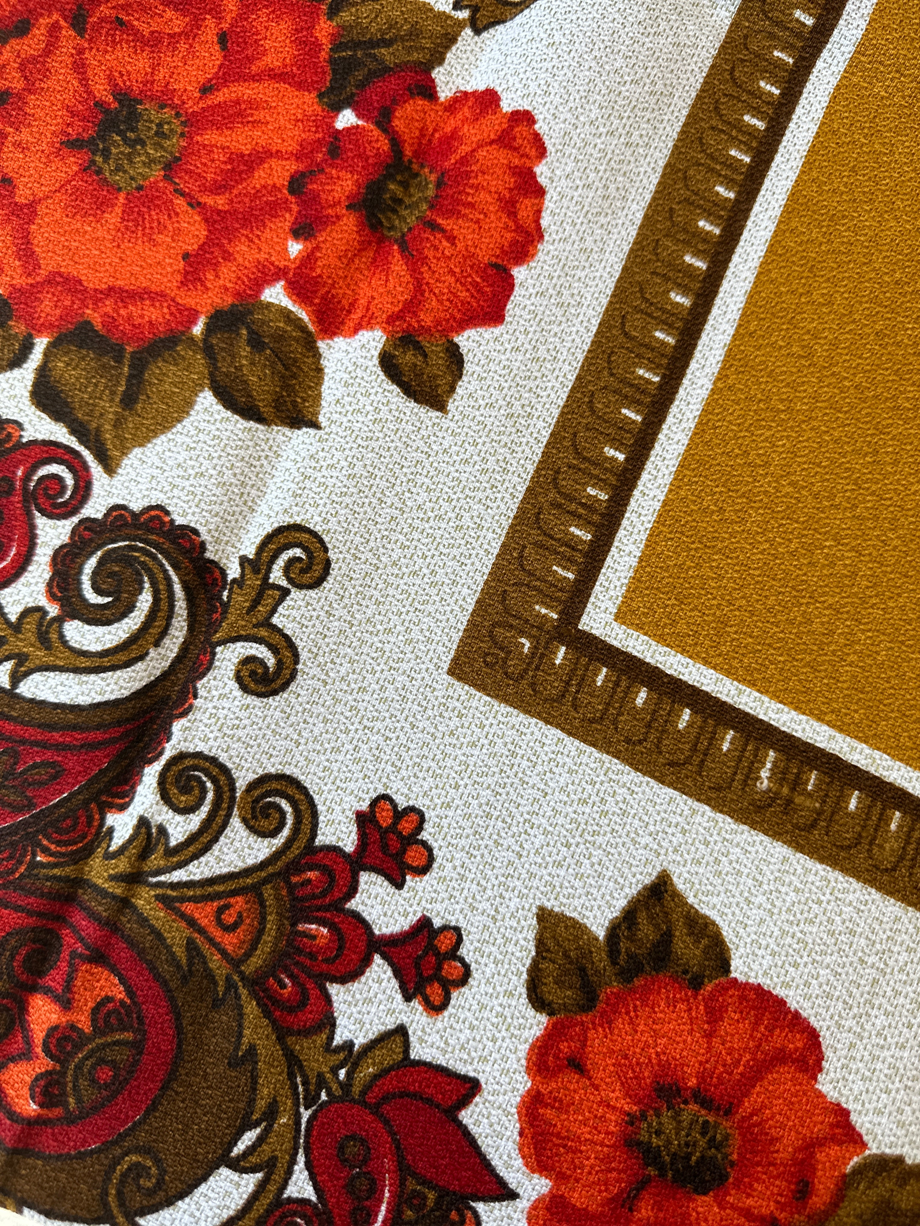 UNUSED Vintage Large Table Cloth RETRO