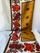 UNUSED Vintage Large Table Cloth RETRO