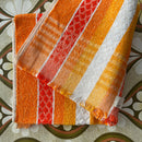 New Old Stock Australian Made Towel Orange Stripes