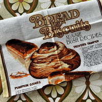 UNUSED Vintage Bread & Biscuits Tea Towel
