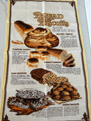 UNUSED Vintage Bread & Biscuits Tea Towel
