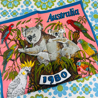 UNUSED Vintage Tea Towel 1980 Collectable Souvenir # 2 Koala's