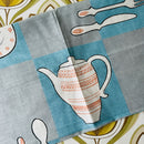 VINTAGE Tea Pot Tea Towel LARGE