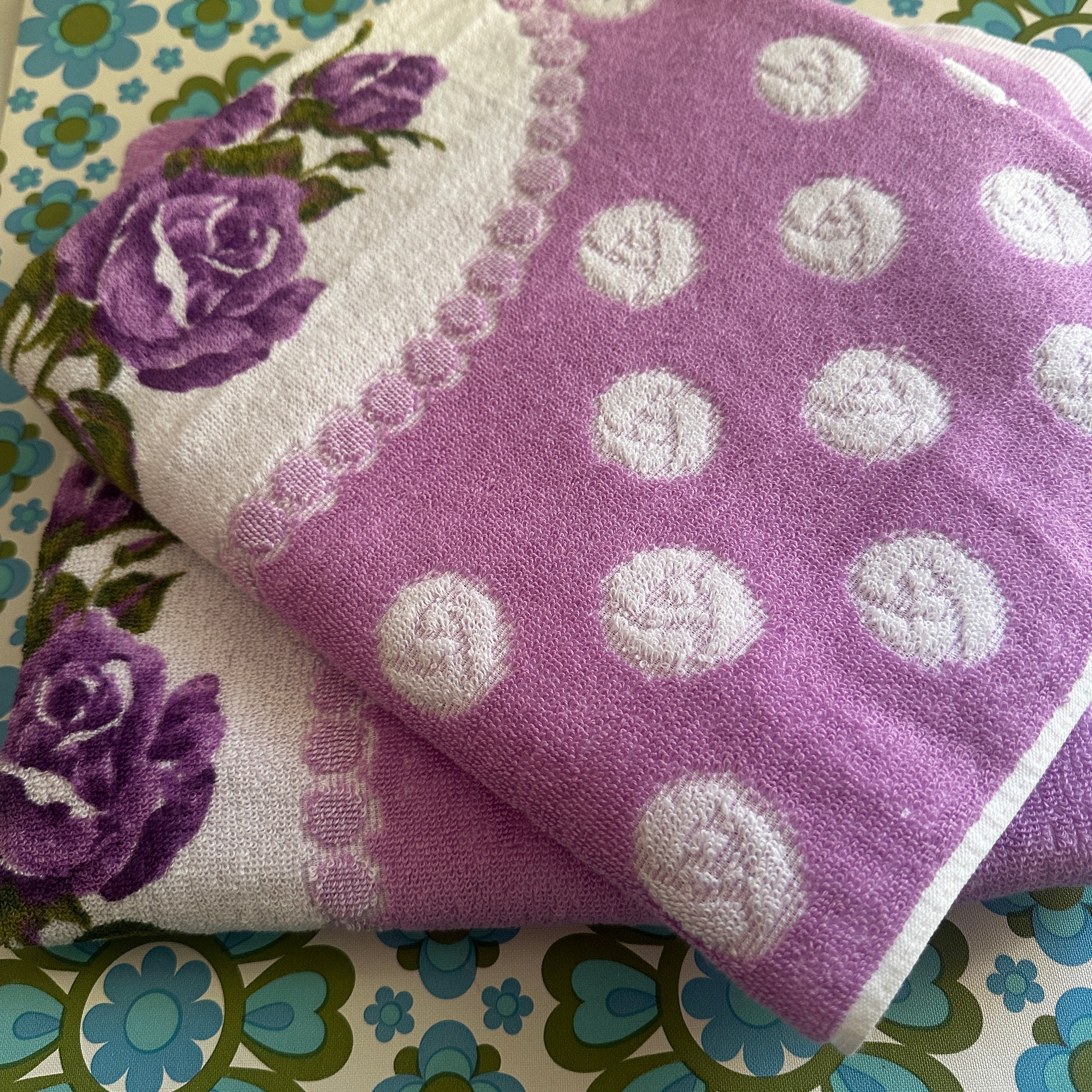 UNUSED Vintage Target Bath Towel Cotton Made in Japan