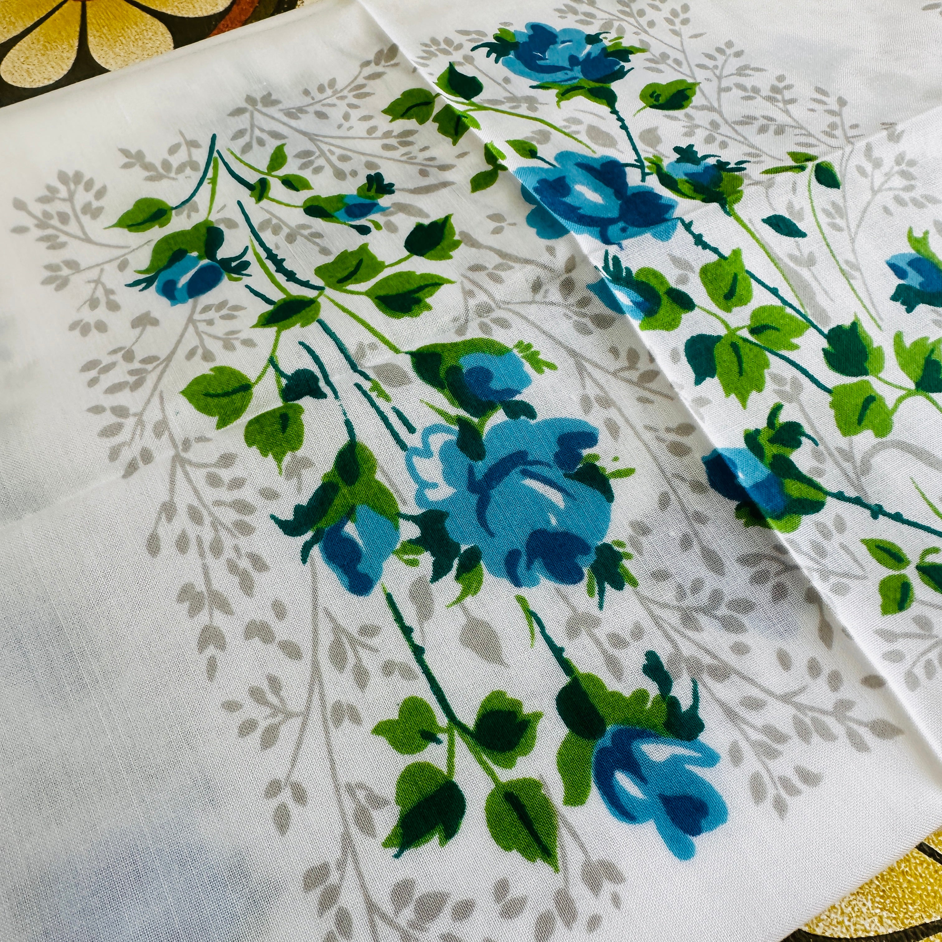 Adorable Blue & White Floral Cotton Napkins