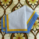 Set of Four Vintage Unused Napkins