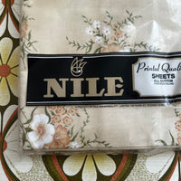 NILE Vintage Cotton Sheets PAIR