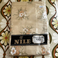 NILE Vintage Cotton Sheets PAIR