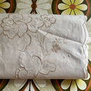 Huge UNUSED Vintage Embroidered Tablecloth