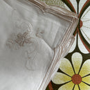 Huge UNUSED Vintage Embroidered Tablecloth