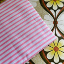 Sheet Fabric Peach & White Stripes