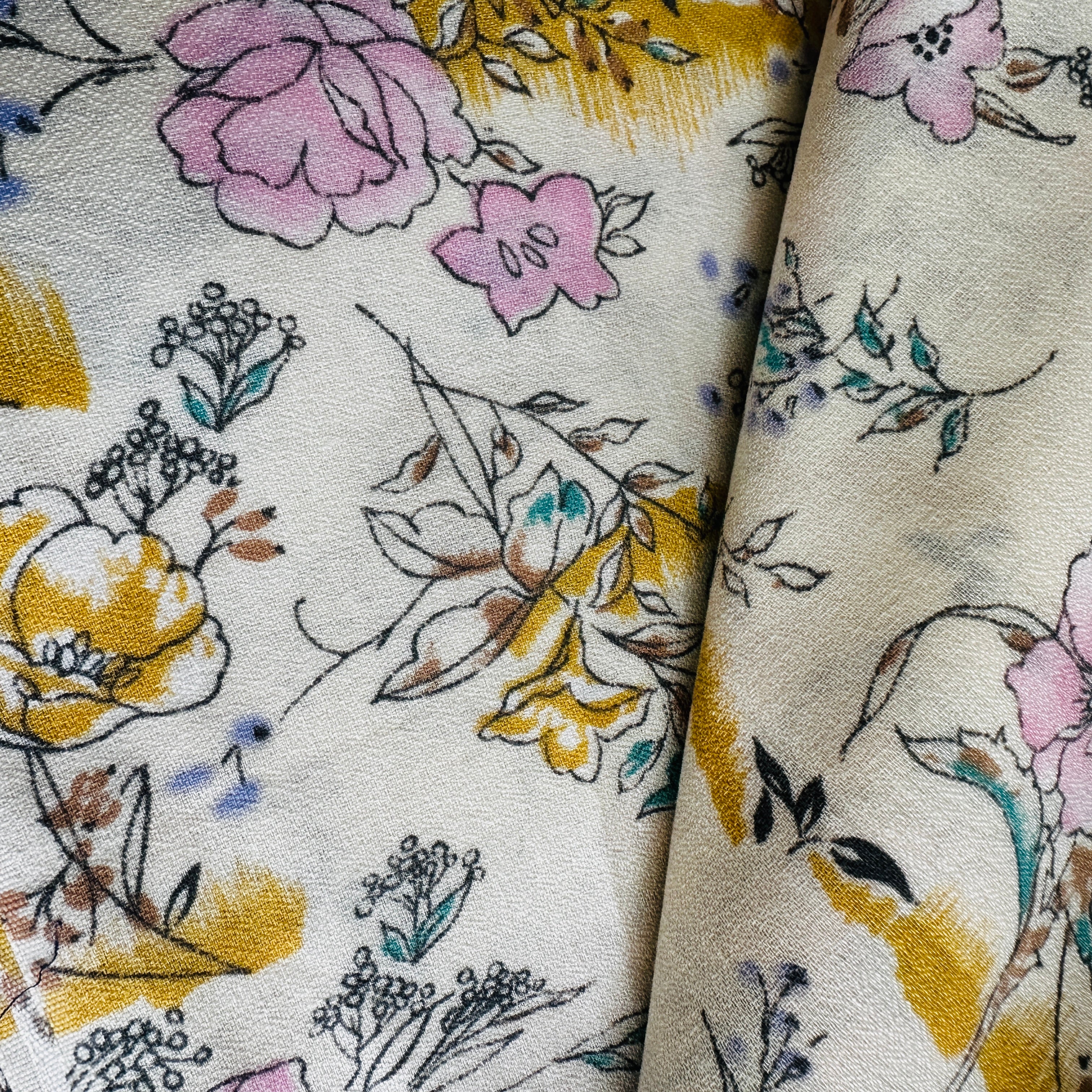 240cms VINTAGE Sweet Floral Fabric